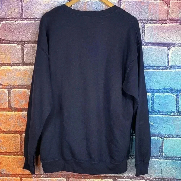 Sweatshirt Crewneck Vintage School Teacher Unisex Men's Sweater Navy Large - Picture 7 of 7